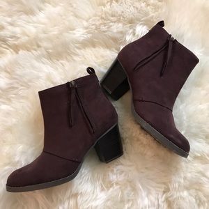 Burgundy Booties